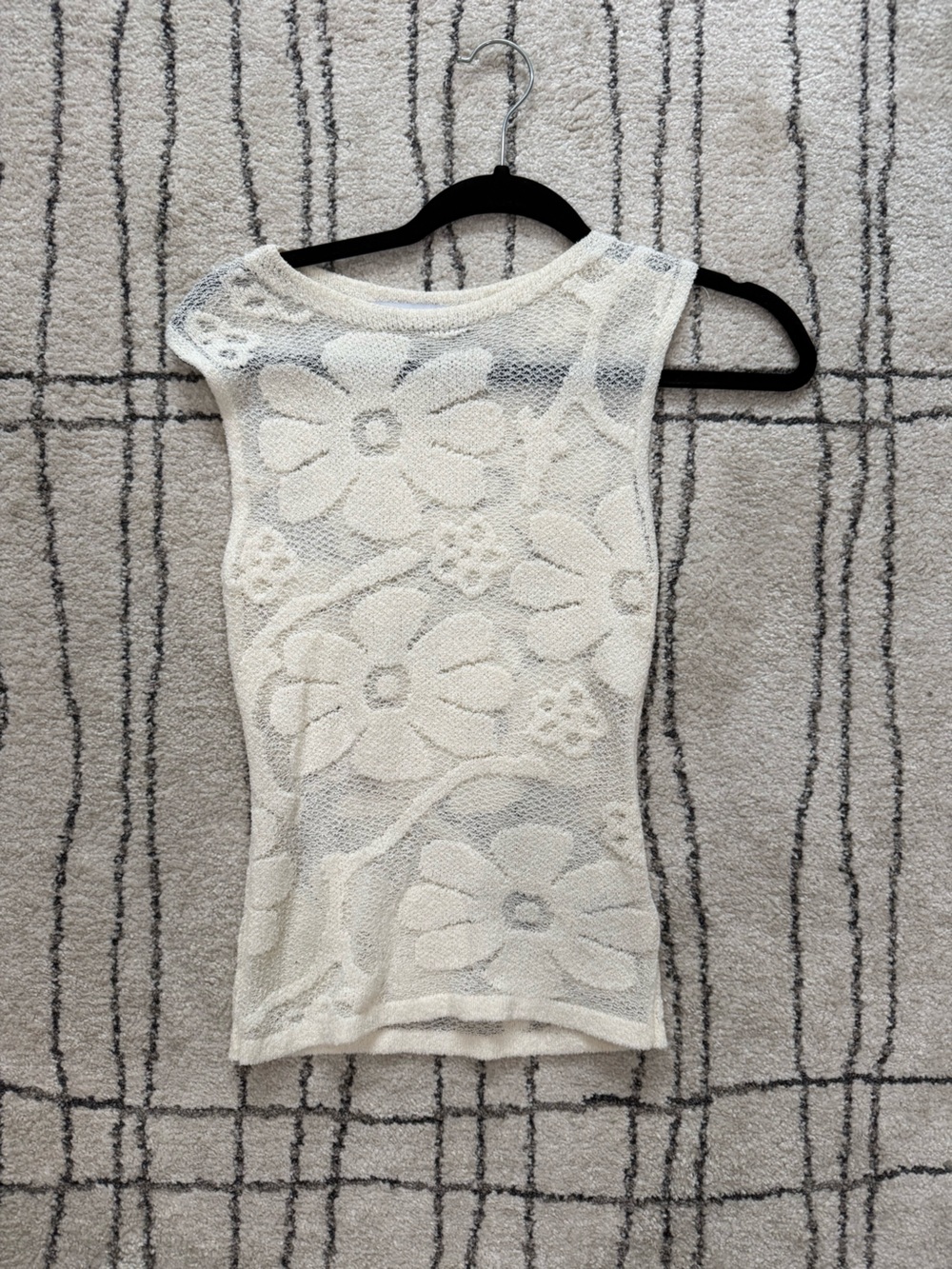 Zara Floral Lace Tank Top